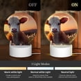 thumbnail image 3 of Daiia Sunset Calf Flower Field Pattern Acrylic Night Light, LED Touch Light, Bedroom Night Light, Soft Glowing Lamp Perfect Gift for Mother's Day, Birthday, or Christmas, 3 of 9