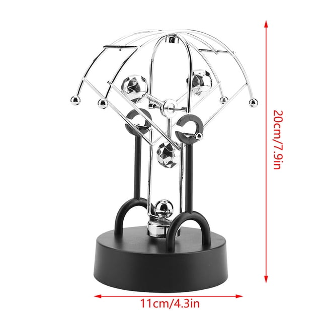 Perpetual Motion Desk Toy, Swinging Balance Toy, Electronic Shake Wiggle Device Art Craft Decompressive Physics Science Toy For Desk Decoration