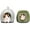 Gray Yurt Tent & Green Stump, variant on Holzlrgus Guinea Pig Bed 2 Pack - Washable Guinea Pig Cage Accessories Small Animal Bed Hideout for Guinea Pig, Chinchilla, Hamsters, Hedgehog