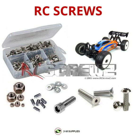 RCScrewZ Stainless Steel Screw Kit tek001 for Tekno RC EB48 RC Car | SET