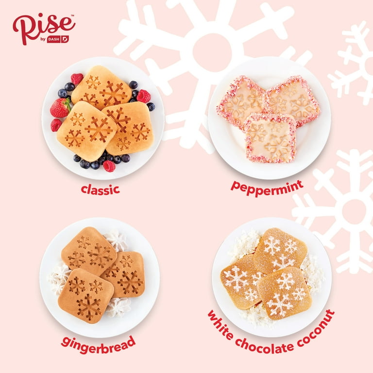 Dash Mini Snowflake Waffle Maker 4