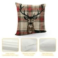 thumbnail image 4 of PHYHOO Christmas Pillow Covers Red Black Buffalo Plaids Pillow Covers Cushion CaseLinen Throw Pillow Cases for Christmas Sofa Couch  (Red Black Plaids) White, 4 of 5