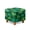 Shamrock Heart Spot Print Dark Green, variant on SCRAWLGOD St. Patrick's Day Shamrock Heart Spot Print Dark Green Footstool Cover, Stretchable Ottoman Sofa Cover Non Slip Comfortable Square Furniture Protection for Footrest Sofa