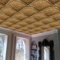 thumbnail image 5 of Dundee Deco's Victorian Antique Gold Botanical Glue Up/Drop In Ceiling Panels, 2 ft. X 2 ft. (4 sq ft.) each, Pack of 10, 5 of 5
