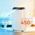 thumbnail image 6 of COBY 8,150 BTU SACC/CEC (12,000 BTU ASHRAE 128) Portable Air Conditioner with Heat, For Rooms up to 550 sq. ft., 6 of 7