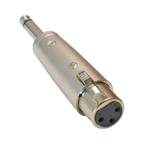 Audio2000'S ACC3153 XLR Female to 1/4 Inch Mono Plug (Metal)