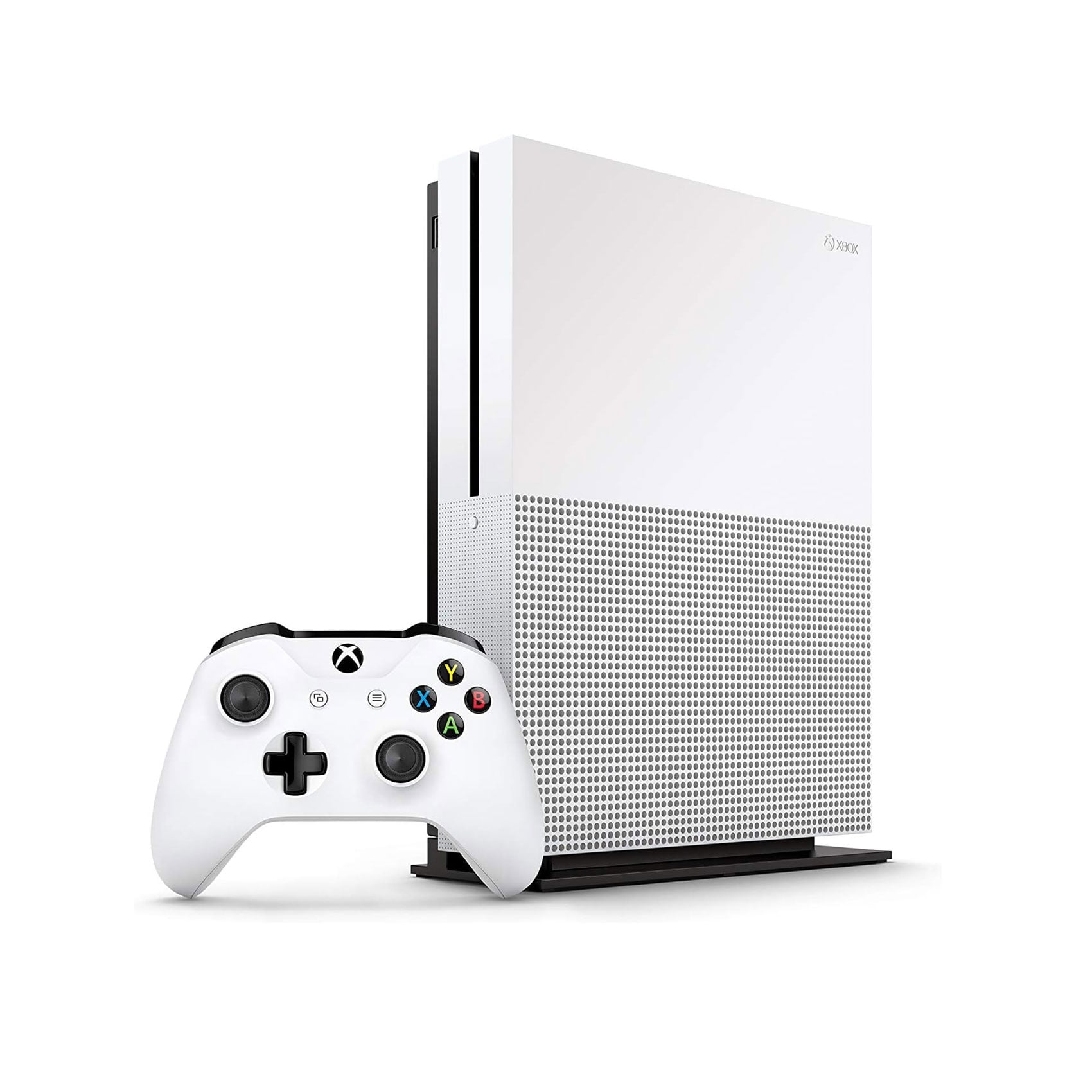 Pre-Owned Microsoft Xbox One S 500GB with 2 Controller, 4K Ultra HD White with BOLT AXTION Cleaning Kit HDMI ( )