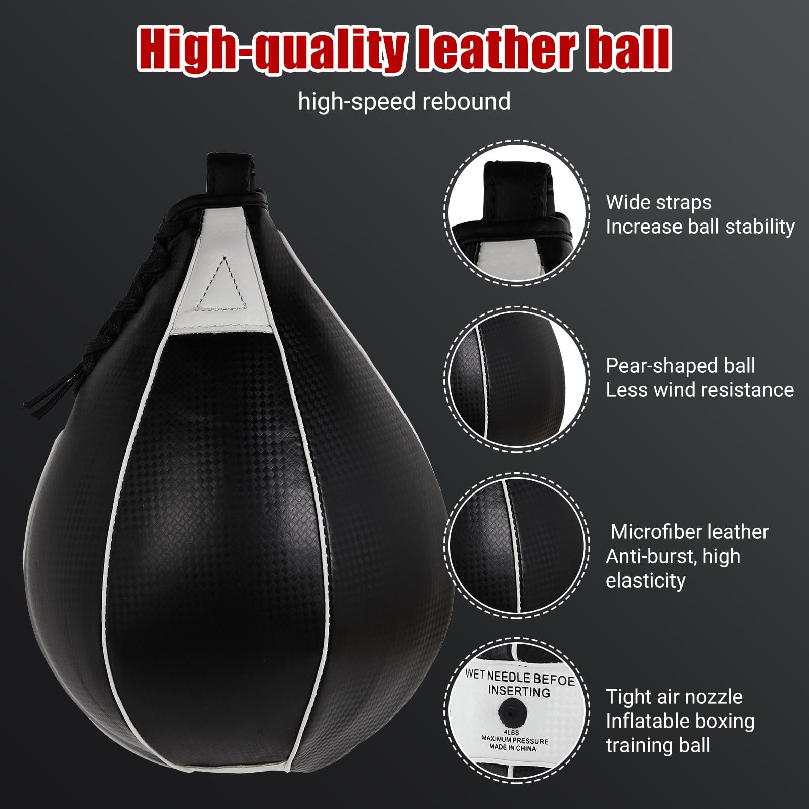 Luku Speed Bag Platform Set, 360° Swivel Heavy Duty Speed Bags for Boxing Adjustable Speed Bag Platform Kit with Punching Ball, Adjustable Height Fitness Training Punching Bag