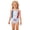 Light Blue(America 250 Flag), variant on 4th of July Girls Swimsuit Summer Beach Bathing Suit One Piece Patriotic American Flag Striped Swimwear Beach Adjustable Strap Girls Clothes Bathing Suits for Kids Sky Blue 11-12 Years