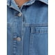 thumbnail image 5 of CHAQUETA DE MEZCLILLA PARA MUJER INSPIRE CHIC Cuello Plano Manga Larga Otoño Cierre de Botón Oversized Denim Jacket XL Azul, 5 of 6