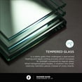 thumbnail image 6 of Fine Fixtures Frameless Shower Glass Door - Sliding Shower Door With Tempered Glass 48" W x 75" D in Black Finish, 6 of 12