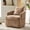 Camel, variant on Tina's Home Modern Chenille Swivel Accent Chair, 360° Barrel Chair with Lumbar Pillow Camel