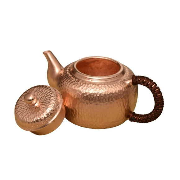 Lipstore Copper Kettle Hot Water Kettle 350ml Multifunction Tea Infuser Teaware Accessory Copper handle