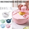 thumbnail image 3 of YYV Vegetable Chopper 12 Piece Multi Function Set Cheese Grater Vegetable Slicer Mandoline Peeler Julienne Shredder Multi Purpose Kitchen Cutter Set Vegetable Chopper Set, 3 of 4