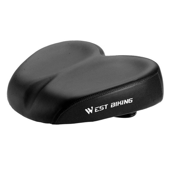 UOYOTT Universal Fit Bicycle Seat with Shock-Absorbing Springs Waterproof PU Leather for Men and Women Mountain Road Bikes