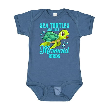

Inktastic Sea Turtle Funny Mermaid Gift Baby Boy or Baby Girl Bodysuit