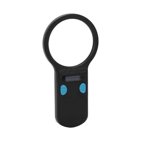 Pet Microchip Scanner, Magnifying Glass Animal Chip Reader LED Light USB 2.0 Wireless Identification For Railway Inspection