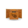 thumbnail image 1 of Tennessee Titans Laser Engraved Brown Trifold Wallet, 1 of 1