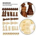 thumbnail image 5 of International Chess Game Pieces, adult 32PCS Wooden International Chess Game Set Wood Pieces Without Chessboard Gift Interactive, 5 of 8