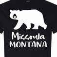 thumbnail image 4 of Inktastic Missoula, Montana White Bear Silhouette T-Shirt, 4 of 5
