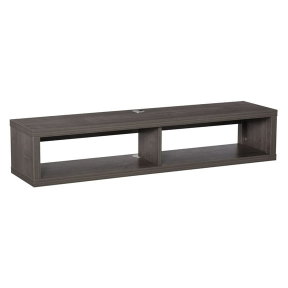 Floating TV Stand Wall Mounted, 48 inch Media Console Storage Shelf Dark Grey for Living Room