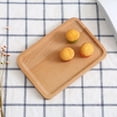 thumbnail image 1 of Angmile Rectangular Wood Breakfast Fruit Plate Wood Trays for Crafts Rustic for Breakfast,Drinks,Snack for Coffee Table Home Decorative, 1 of 6