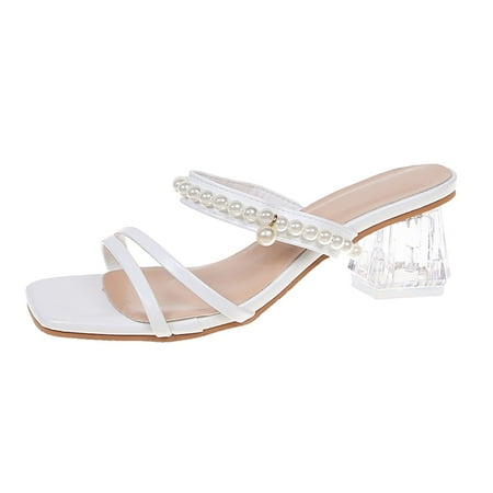 

KmaiSchai Women Sleepers Breathable Buckle Strap Shoes Mouth Flowers Rhinestone Ladies Sandals Fish Wedge Heel Women S Sandals Womens Leather Sandals Size 10 Shoes For Womens Sandals Metallic Sandal