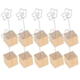 thumbnail image 2 of Soporte Para Fotos De Acero Galvanizado, Soporte Para Clip De Notas, Soporte Para Clip De Imagen Con Base De Madera, Soporte Para Fotos No Fácil De Oxidar Para Oficina En Casa, 2 of 7