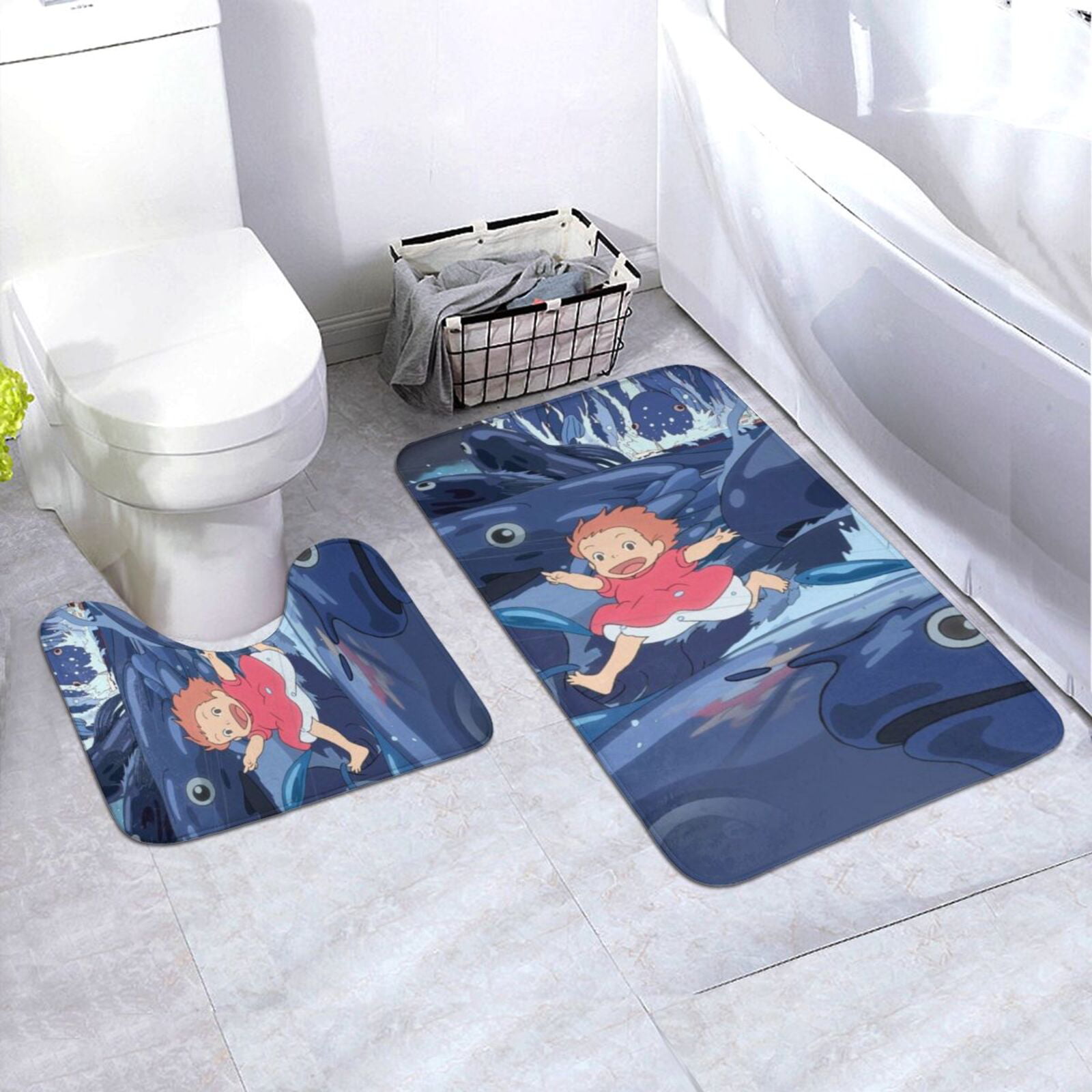 15X23" goldfish Kitchen Bathroom Shower Floor Non-Slip Mat Rug Carpet 4118 