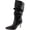 Black, variant on Womens IDaley 2 Faux Leather Solid Mid-Calf Boots