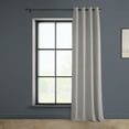 thumbnail image 6 of Half Price Drapes City Grey Grommet Heritage Plush Velvet Room Darkening Curtains (1 Panel), 50W X 108L, 6 of 10