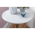 thumbnail image 3 of Zola Round Metal Pedestal Accent Side Table, Gold, 3 of 10