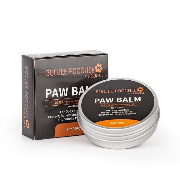 Boojee Poochee 100% Natural Deodorizing Protective Paw Balm, 2oz Tin