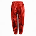 thumbnail image 5 of mgoYE Girls Sequin Pants Sparkle Kids Elastic Waist Glitter Disco Dance Trousers(Red,8-9 Years), 5 of 6