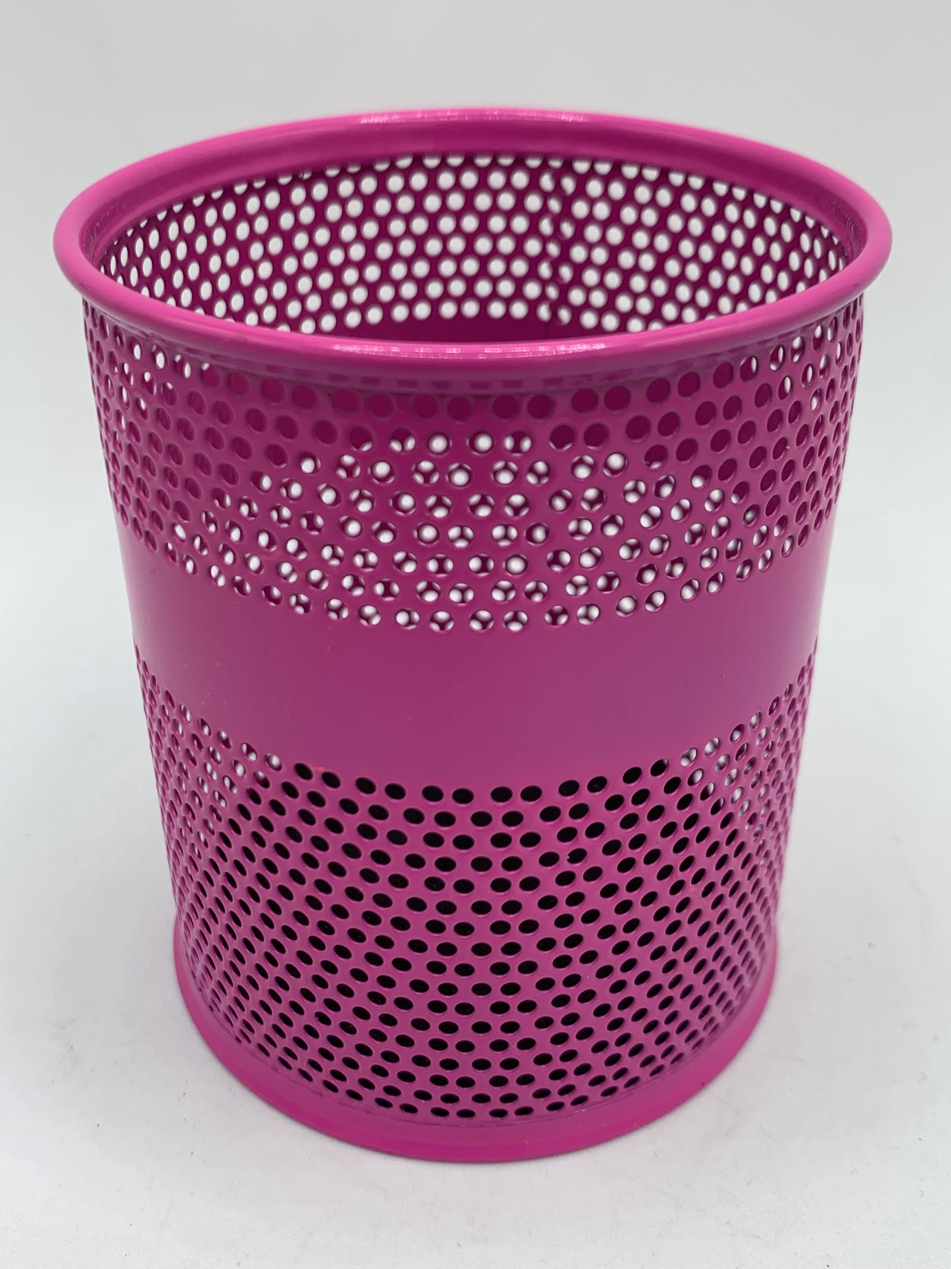 12 Count Mesh Metal Pencil/Pen/Crayon/Marker Holder Anti-slip Base with Cushion Bottom 4-Color