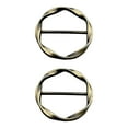 thumbnail image 2 of Fashion Metal Round Circle Clip Buckle Clothing Ring Wrap Holder Silk Scarf Ring 2pc Woolen Needle,F,Metal, 2 of 9
