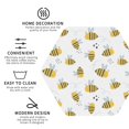 thumbnail image 3 of Fuzoiu Bee Print Leather Coasters Set,Drink Coasters Set of 4,for Tabletop Protection, Durable PVC Coasters,Home Décor and Housewarming Gift-Hexagon, 3 of 6