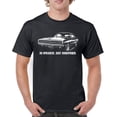 thumbnail image 1 of 1970 Dodge Charger - playera clásica retro con licencia para hombre, 1 of 7
