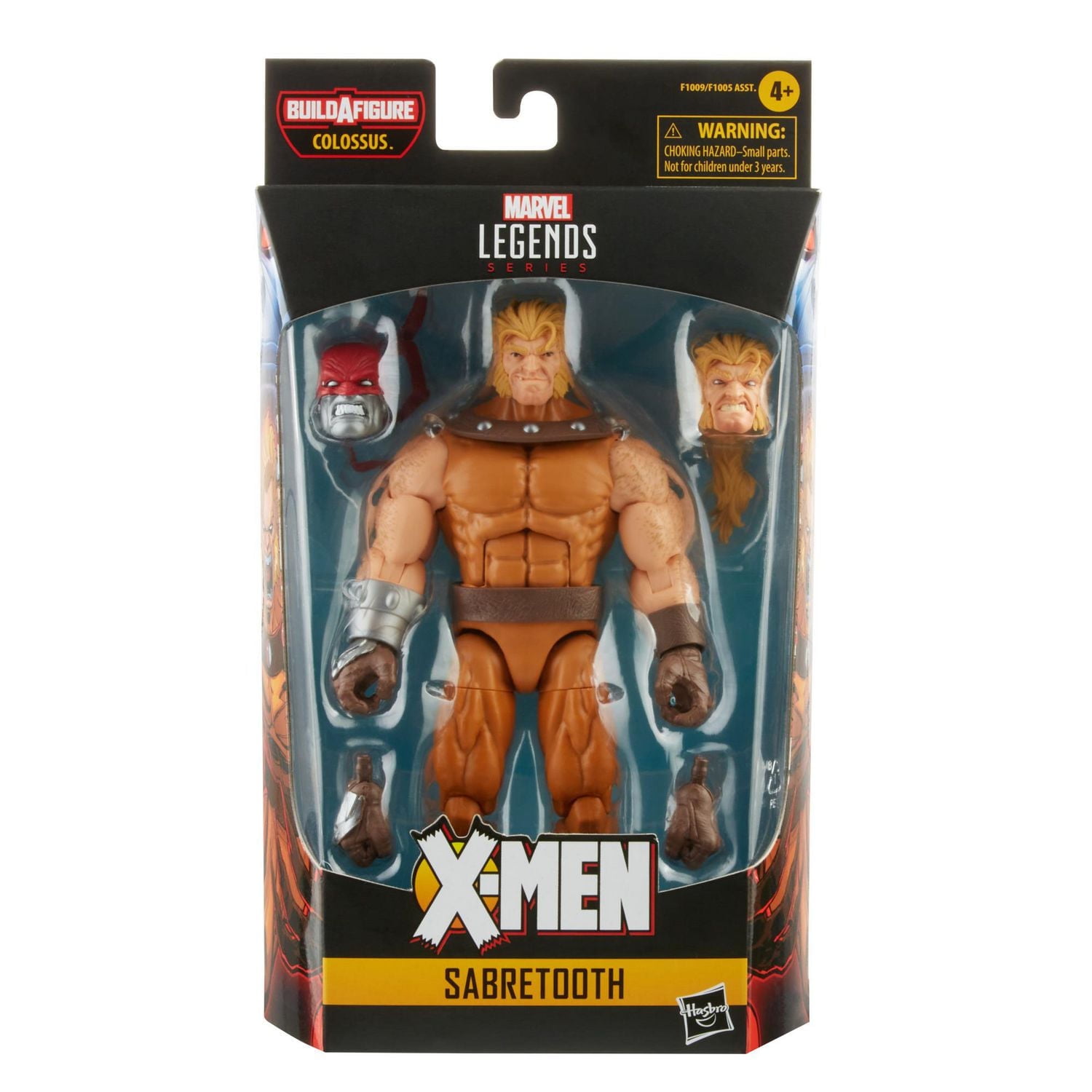 Hasbro Marvel Legends Series 6-inch Scale Action Figure Toy Sabretooth, Premium Design, 1 Figure, 3 Accessories, and 1 Build-A-Figure Part