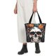 thumbnail image 5 of Balery Flower Horn Skull Bolsa de Hombro con Diseño, Bolsa Grande y Duradera, Bolsa Versátil para Compras, 5 of 6