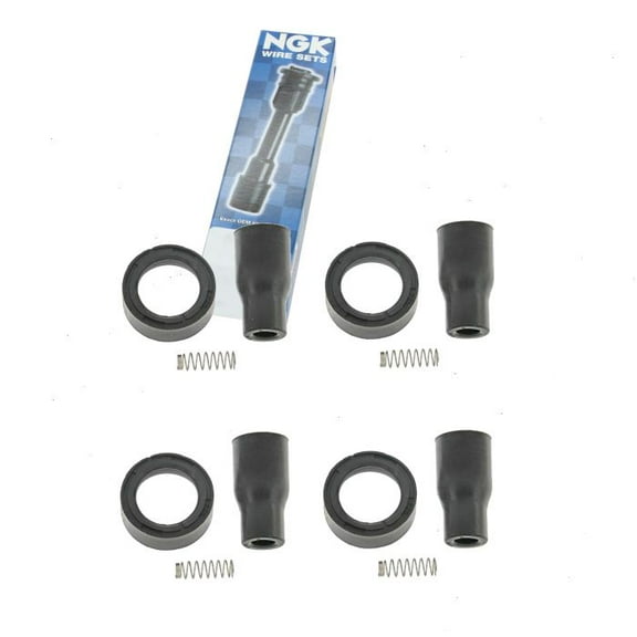 4 pc NGK Ignition Coil Boots compatible with Hyundai Genesis Coupe 2.0L L4 2010-2014