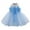 Blue, variant on Odeerbi Girls Dress Baby Girls Clothes Toddler Temperament Flowers Pearl Cute Net Yarn Birthday Party Gown Dresses Purple