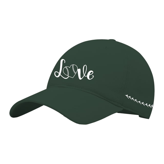 Washed Baseball Cap with All Over Print Pattern, Adjustable Breathable Hat for Outdoor Activities, Travel Friendly Casual Cap for Beach, Sports and Daily Wear