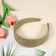 thumbnail image 6 of 1 Pc Fashion Flat Raffia Straw Headband for Women for Girls 5.91"x1.57" Brown, 6 of 6