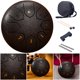 thumbnail image 4 of Tambor Lluvia Instrumento Handpan Lengua Acero 6 Pulgadas 8 Notas Regalo, 4 of 9