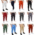thumbnail image 3 of S-4xl Hombres Táctico Elástico Cintura Slim-Fit Cargo Pantalones 4 Bolsillos De Joggingpangjing, 3 of 4