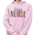 thumbnail image 2 of Dialysis Nurse Leopard Print Hoodie Sweatshirt Unisex X-Large Pink, 2 of 5
