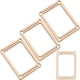 thumbnail image 2 of Portable Beige Wood Mini Weaving Loom for DecorCrafting with Durable Smooth Design 4Pcs, 2 of 4
