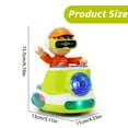 thumbnail image 3 of pdqouc Battery Powered Dancing Robot Toy for Kids, with Colorful Lights and Music, Automatically Avoids Obstacles for Fun Interactive Play, 3 of 8