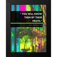 thumbnail image 2 of ArtsyQuotes 19x24 Black Modern Framed Museum Art Print Titled - Bible Verse Quote Matthew 7:16, 2 of 5
